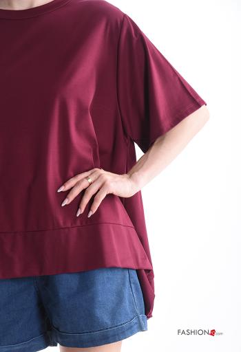 T-shirt manches courtes oversize col rond - ph 4