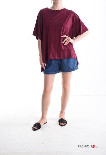 T-shirt manches courtes oversize col rond - ph 5