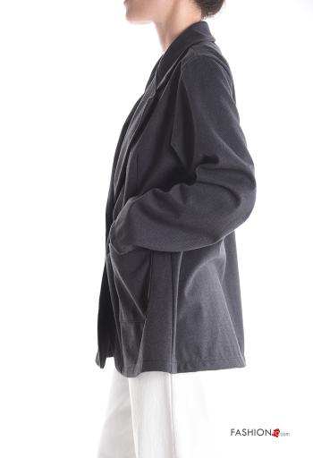 Blazer con cuello con botones con bolsillos - ph 3