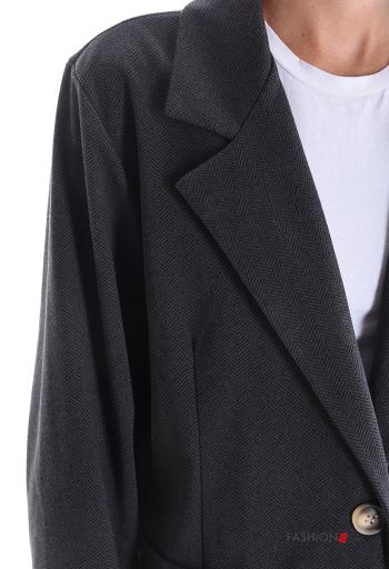 Blazer con cuello con botones con bolsillos - ph 4