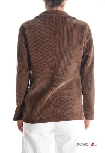 Blazer de Terciopelo con cuello con botones - ph 2