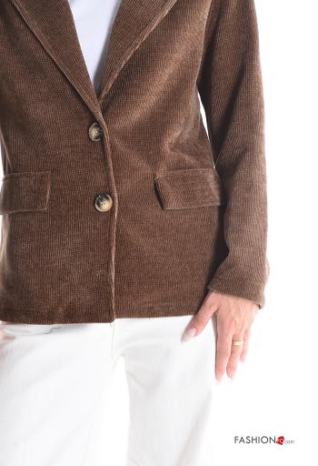 Blazer de Terciopelo con cuello con botones - ph 4