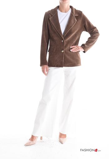 Blazer de Terciopelo con cuello con botones - ph 5
