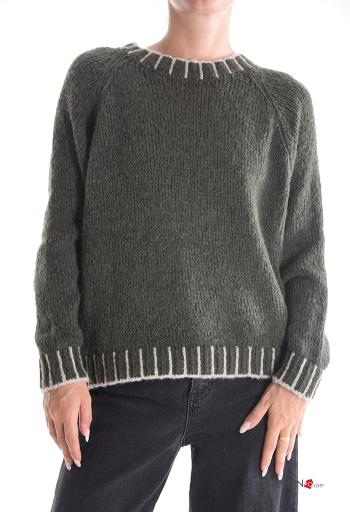 u-boot ausschnitt Strickpullover aus Wollmischung