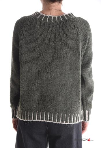 u-boot ausschnitt Strickpullover aus Wollmischung - ph 2
