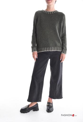 u-boot ausschnitt Strickpullover aus Wollmischung - ph 5
