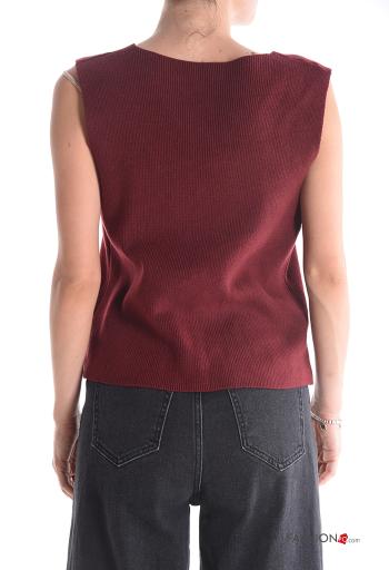 sleeveless Gilet with buttons with v-neck - ph 2