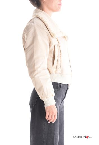 Bomber maniche lunghe con colletto senza fodera con tasche con zip - ph 3