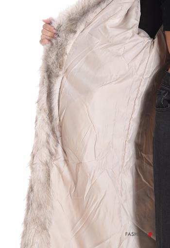 faux fur with collar Coat - ph 5