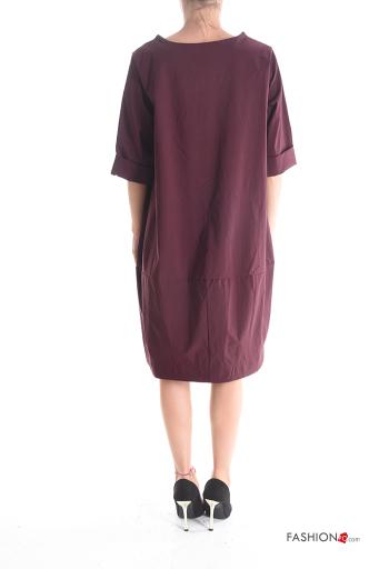 Robe col rond avec poches - ph 2