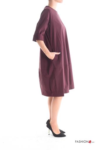 Robe col rond avec poches - ph 3