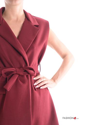 Smanicato con colletto senza fodera con cintura in stoffa - ph 4