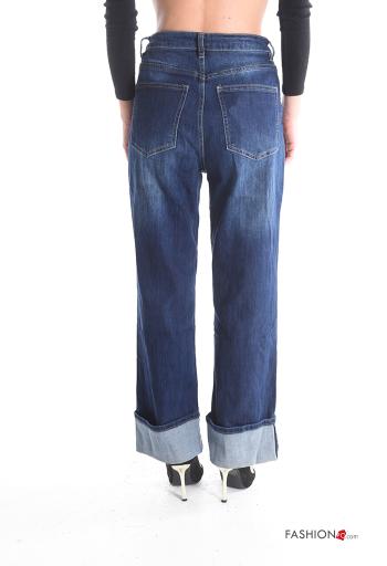 Jeans in Cotone wide leg con tasche - ph 2