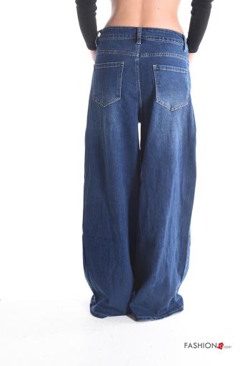 Jeans in Cotone wide leg con tasche - ph 2