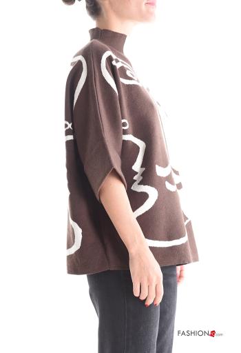 Creative print short sleeve Sweater - ph 3