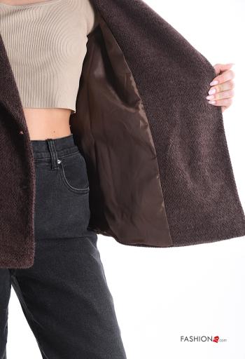 Giacca doppio petto con colletto con tasche con fodera - ph 6