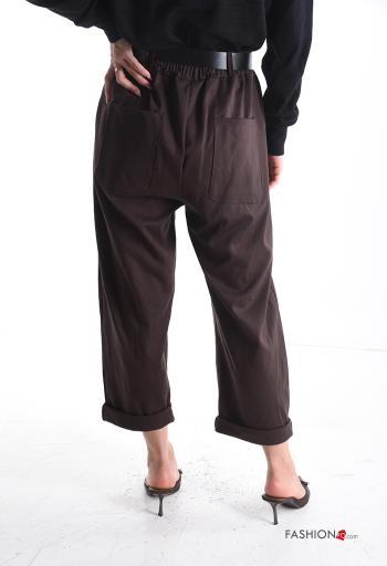 Pantalone con elastico con cintura con tasche - ph 2