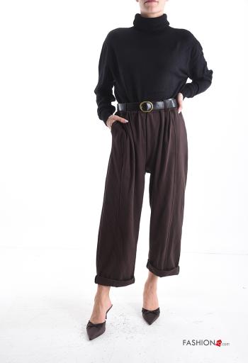 Pantalone con elastico con cintura con tasche - ph 5
