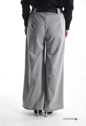 Pantalone wide leg con tasche con nastro - ph 2