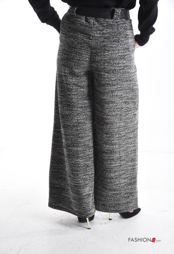 Pantalone wide leg con tasche con nastro - ph 2