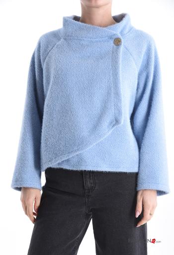 long sleeve asymmetrical Jacket with buttons - ph 1