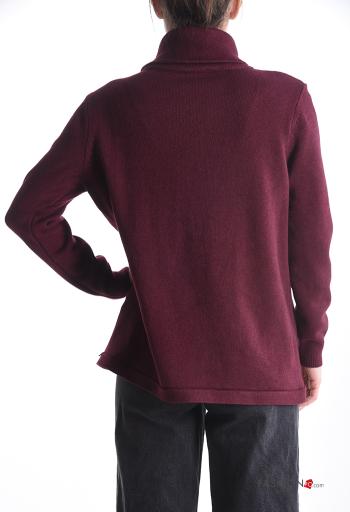 Jersey manga larga asimetrico de cuello alto con botones - ph 2