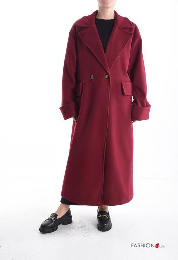 Cappotto doppio petto con tasche