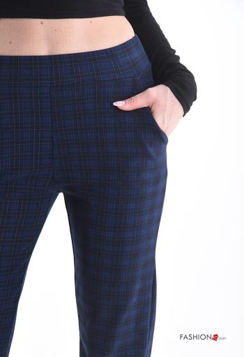Pantalone skinny Fantasia tartan con tasche con elastico - ph 4