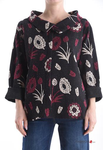 Blusa de Algodón manga larga con cuello Estampado Floral - ph 1