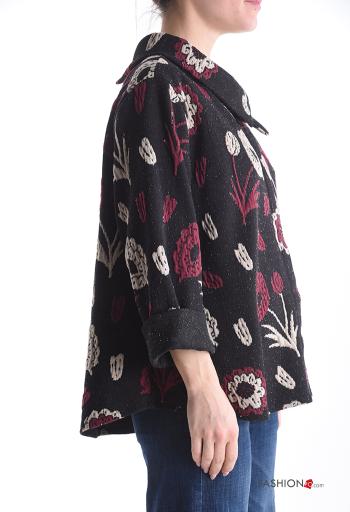 Blusa de Algodón manga larga con cuello Estampado Floral - ph 3