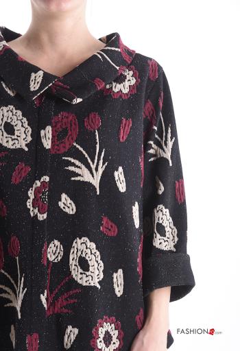 Blusa de Algodón manga larga con cuello Estampado Floral - ph 4