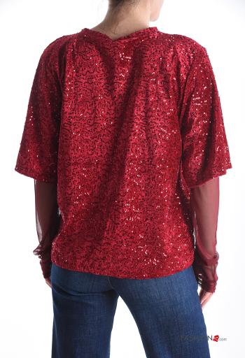 Blusa cuello redondo con lentejuelas - ph 2