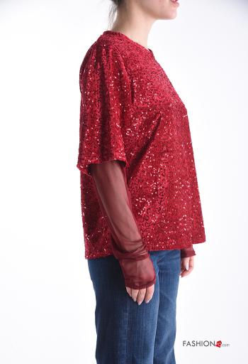 Blusa cuello redondo con lentejuelas - ph 3