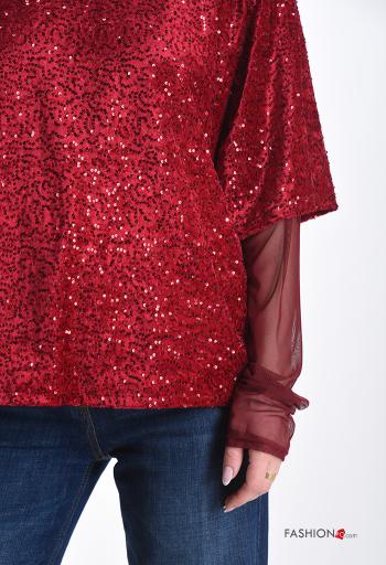 Blusa cuello redondo con lentejuelas - ph 4