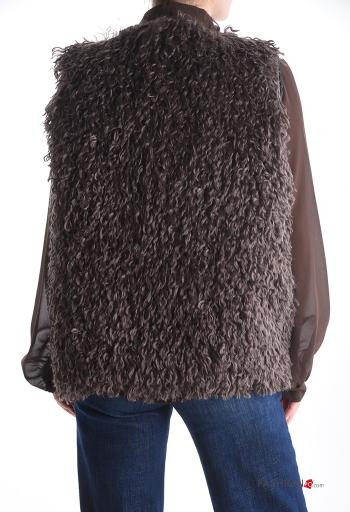 Chaleco de Mezcla de Lana piel sintética con forro - ph 2