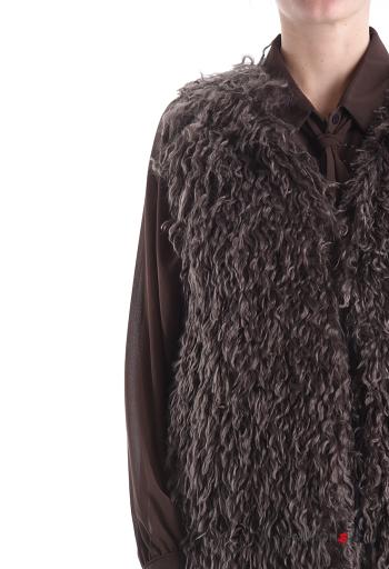 Chaleco de Mezcla de Lana piel sintética con forro - ph 4