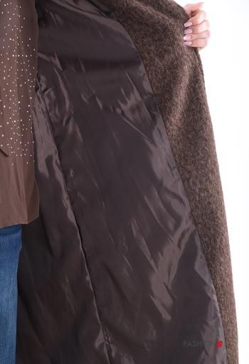 Abrigo doble botonadura largo con cinturón con bolsillos - ph 5