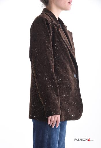 Velvet Blazer with sequins - ph 3