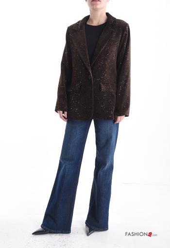 Velvet Blazer with sequins - ph 5
