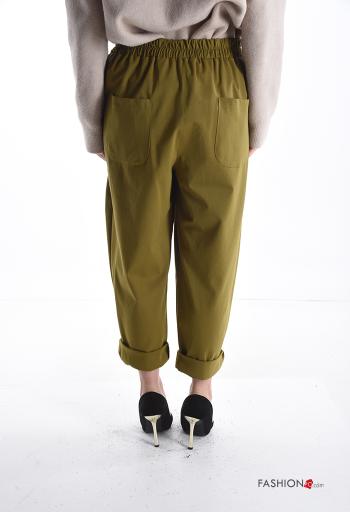 Pantalone in Cotone con tasche con elastico - ph 2