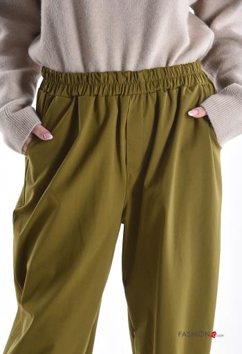 Pantalone in Cotone con tasche con elastico - ph 4