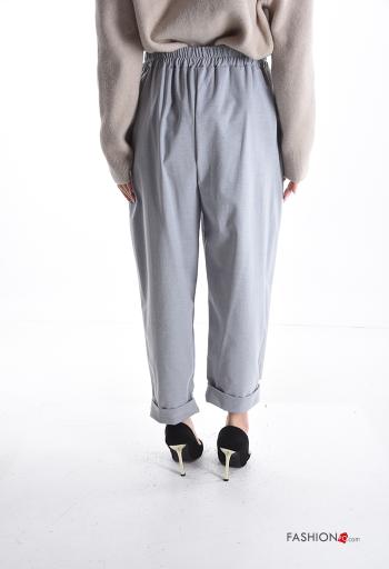 Pantalone in Cotone con tasche con elastico - ph 2