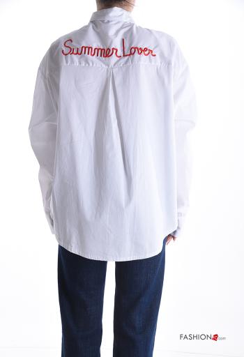 Camisa de Algodón manga larga Patrones de escritura - ph 2