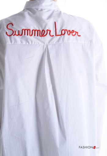 Camisa de Algodón manga larga Patrones de escritura - ph 4