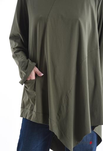 asymmetrical Cotton Long sleeved top - ph 4