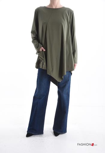 asymmetrical Cotton Long sleeved top - ph 5