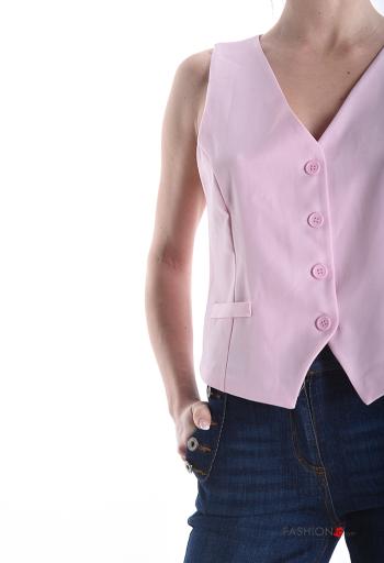 Gilet with buttons with v-neck - ph 4