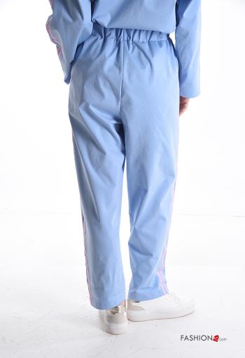 Pantalones deportivos de Algodón cintura alta con bolsillos con elástico - ph 2