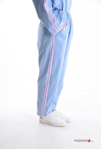 Pantalones deportivos de Algodón cintura alta con bolsillos con elástico - ph 3