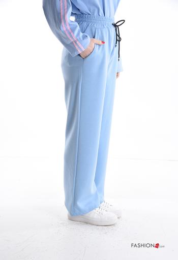 Pantalones deportivos wide leg con bolsillos con cordón - ph 3